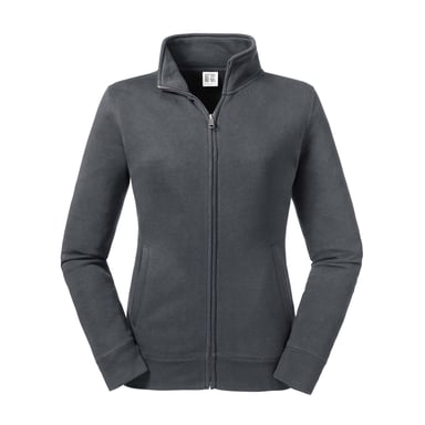 Russell Womens/Ladies Authentic Sweat Jacket (Convoy Grey Solid)
