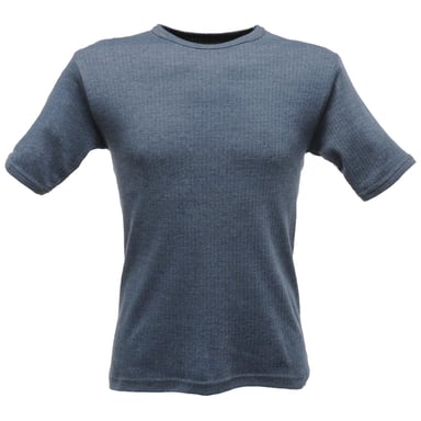 Regatta Mens Thermal Underwear Short Sleeve Vest / T-Shirt (Denim Blue)