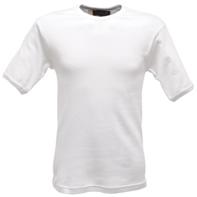 Regatta Mens Thermal Underwear Short Sleeve Vest / T-Shirt (White)