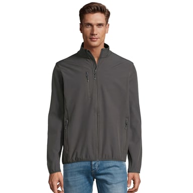 SOLS Mens Radian Soft Shell Jacket (Charcoal Grey Solid)
