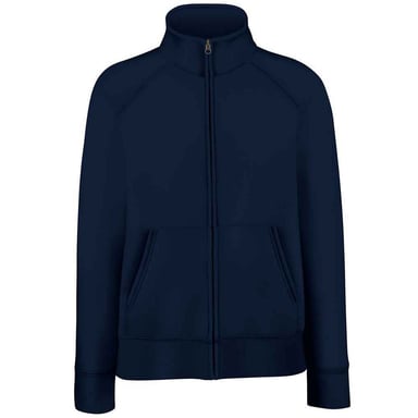 Fruit of the Loom Womens/Ladies Lady Fit Sweat Jacket (Deep Navy)
