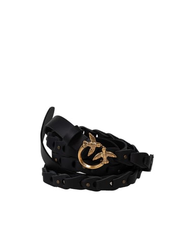 Pinko Belt Love Double Belt H2 Woman's Black