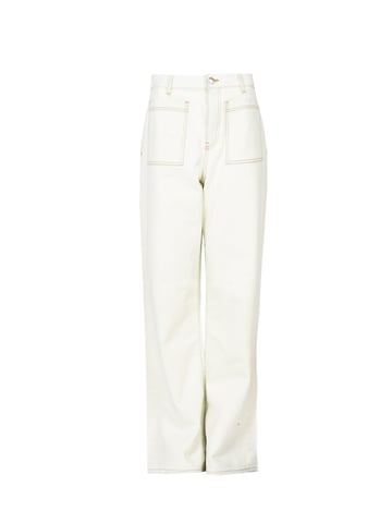 Pinko Trousers Forbita Woman's White
