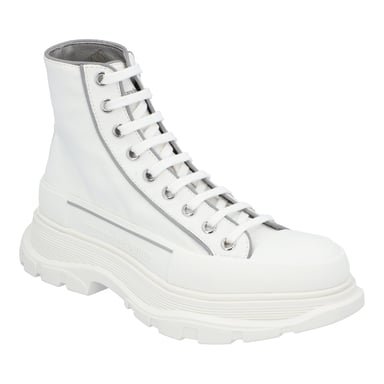 Alexander McQueen Tread Slick Boots 'White Grey'