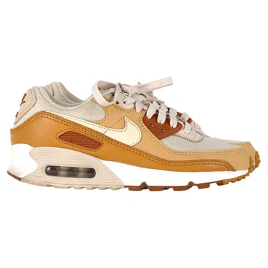 Nike Air Max 90 Sneakers in Karamel Nylon en Leer