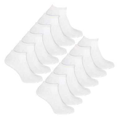 12 Pack Womens 100% Cotton Trainer Socks