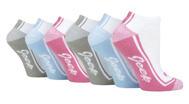 Dames 6-Pack Trainer Sokken | Ademend Gewatteerde Lage Sport Sokken