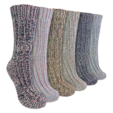 6-pack stövelsockor i alpacka för damer
