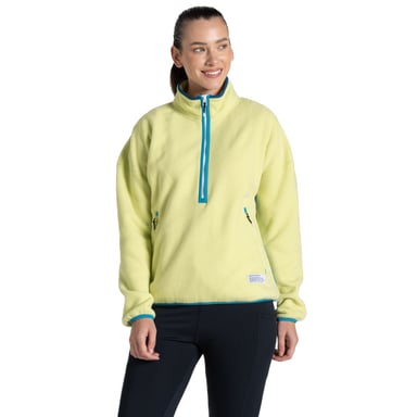 Craghoppers Dames/Dames CO2 Renu Technology Half Zip Fleece Top (Sleutelkalk)