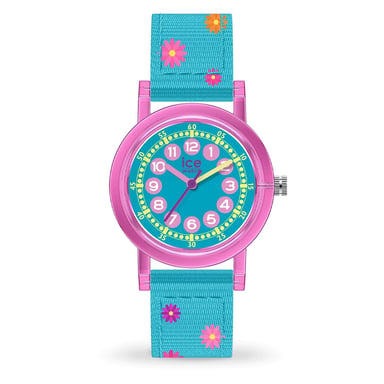 Ice Watch Ice Learning - Pink Flowers Meisjes Horloge Groen 024497