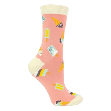 Dames IJsroom Sokken | Grappige Crew Bamboe Geschenk Sokken