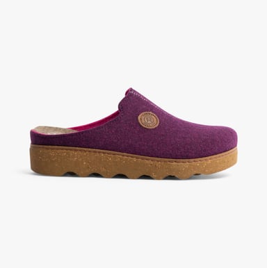 Rohde 6120-59 Womens Mule Slippers Purple