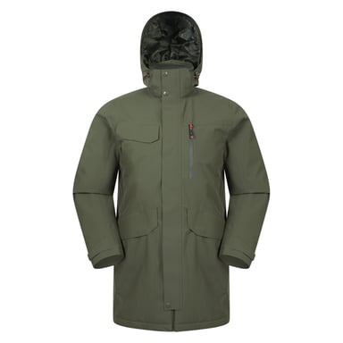 Mountain Warehouse Mens Reid Waterproof Padded Jacket (Green)
