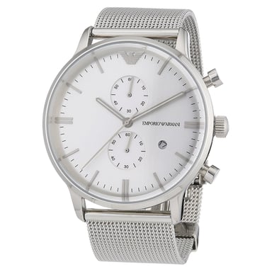 Emporio Armani Mens Watch  Quartz  silver