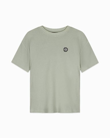 Black Bananas, Monogram Waffle T-Shirt, Green