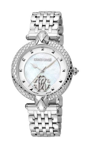 Zilveren Wijzerplaat RVS Horloge