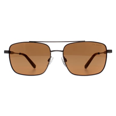 Ted Baker Rechthoek Heren Glimmend Licht Gunmetal Bruin TB1720 Elijah