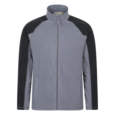 Mountain Warehouse Mens Ashbourne Full Zip Fleece Jacket (Dark Grey)