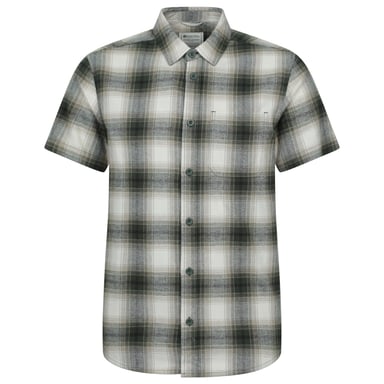Mountain Warehouse Mens Trace Flannel Short-Sleeved Shirt (Green)