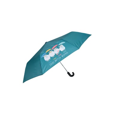 Mountain Warehouse Bloemen Wandelende Vouwparaplu (Teal)