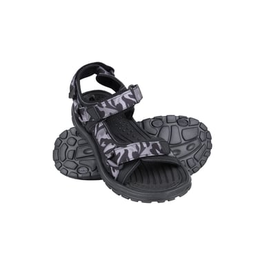 Mountain Warehouse Mens Crete Camo Sandals (Dark Grey)