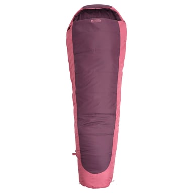 Mountain Warehouse Microlite 500 Left Zip Midseason Sleeping Bag (Burgundy)