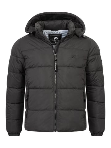 Arctic Seven Men's Winter Puffer Jacket Dark Grey