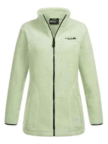 Arctic Seven Dames Sherpa Fleecejas – Warme Outdoorjas met Rits Dusty Mint