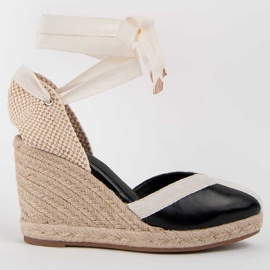 Montevita Espadrilles Met Een Sleehak Balenci2 Zwart