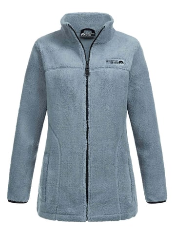 Arctic Seven Dames Sherpa Fleecejas – Warme Outdoorjas met Rits Dusty Blue
