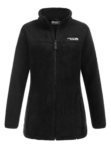 Arctic Seven Women’s Sherpa Fleece Jacket – Warm Outdoor Zip-Up – Black