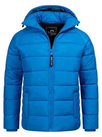 Arctic Seven Gewatteerde Winterjas voor Heren met Afneembare Capuchon Blauw
