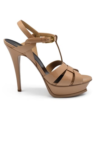 Saint Laurent Tribute sandals Nude