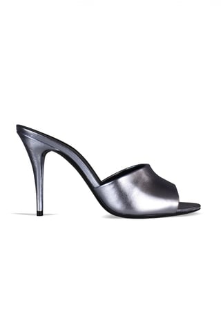 Saint Laurent LA 16 Mules Silver