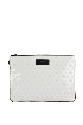 Jimmy Choo Derek clutch Wit