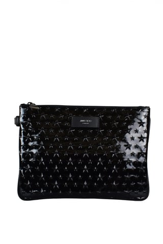Jimmy Choo Derek clutch bag Black