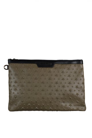 Jimmy Choo Derek clutch bag Brown