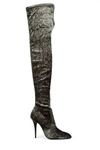 Saint Laurent Talia thigh-high Green