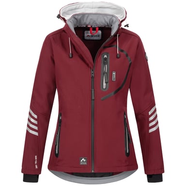 Arctic Seven Dames Softshelljas Rood-Grijs