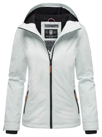 Marikoo Women’s Lightweight Transitional Jacket Water and Wind Resistant with Hood Ice Blue