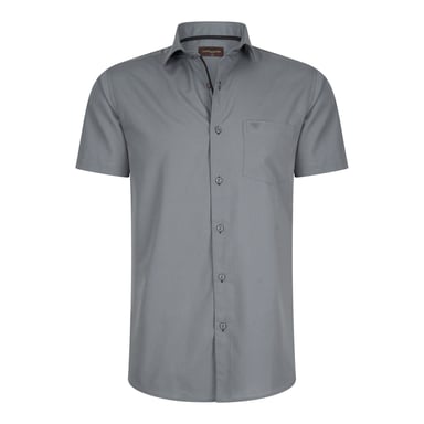 Cappuccino Italia Overhemden Korte Mouw Palermo Grey