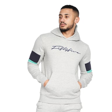 Crosshatch Blastout Hoodie för män (Grått)