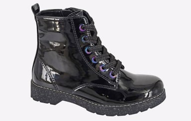 Cipriata Adria 6 Eye Glitter Junior Girls Boots