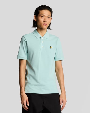 Lyle & Scott effen poloshirt - blauw