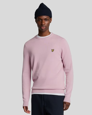 Lyle & Scott Cotton Crew Neck Jumper - Pink
