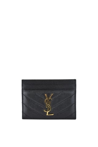 Saint Laurent Kaarthouder Zwart