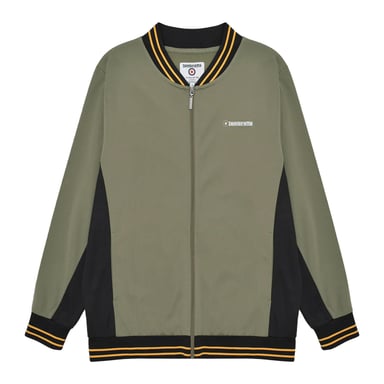 Lambretta Mens Vintage Track Jacket (Khaki Green/Black/Gold)
