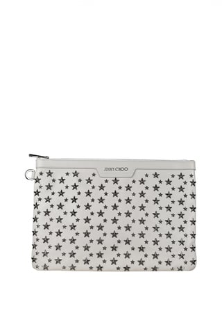 Jimmy Choo Derek Clutch White