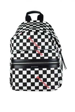 Palm Angels Checkerboard Backpack White