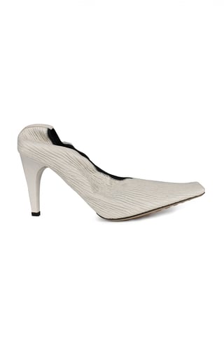 Bottega Veneta Crunch Pumps White